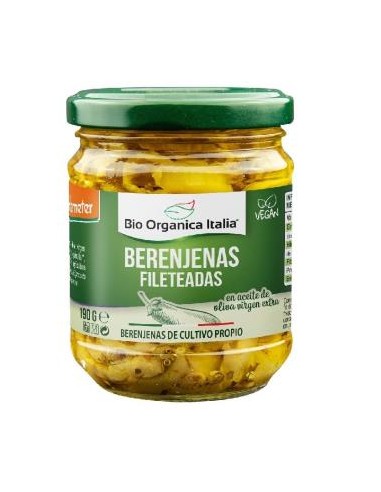 BERENJENAS en aceite 190gr. DEMETER BIO ORGANICA ITALIA