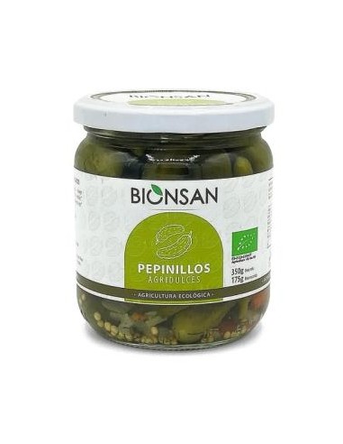 PEPINILLOS agridulces 350gr. ECO BIONSAN