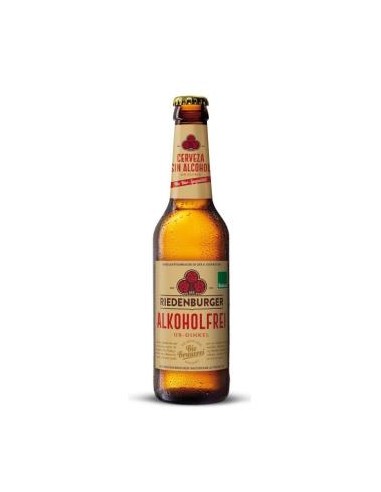 CERVEZA TRIGO ESPELTA S/ALCOHOL RIEDENBURGER 330m.