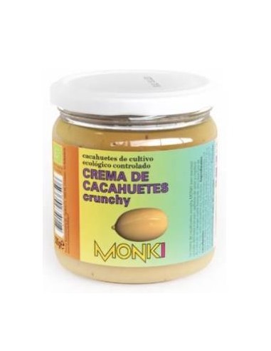 CREMA DE CACAHUETE crujiente 330gr. BIO MONKI