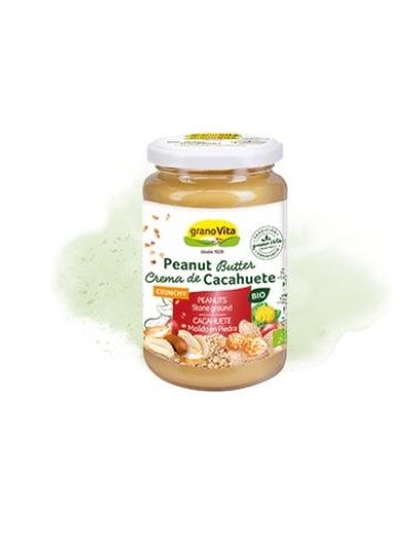 CREMA DE CACAHUETE crunchy 350gr. BIO GRANOVITA