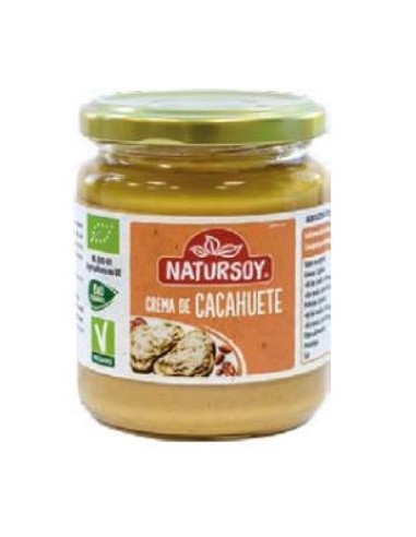 CREMA DE CACAHUETE sin sal 250gr. BIO NATURSOY