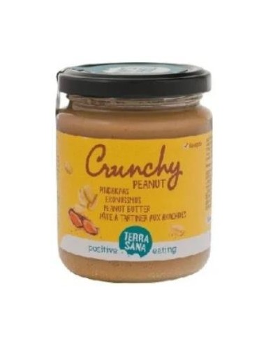 CREMA DE CACAHUETE crunchy sin sal 250gr. BIO TERRASANA