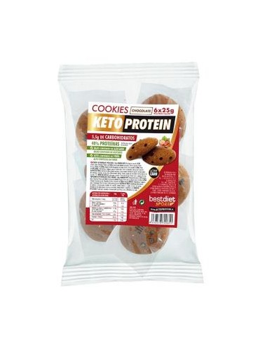 COOKIES DE CHOCOLATE con avellana 6uds. KETO PROTEIN