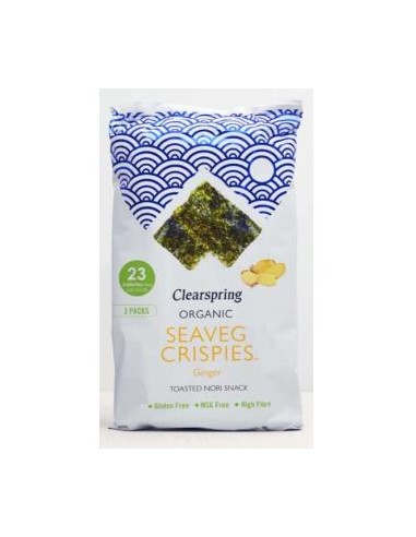 ALGA NORI con jengibre multipack snack 5udsx4gr. CLEARSPRING