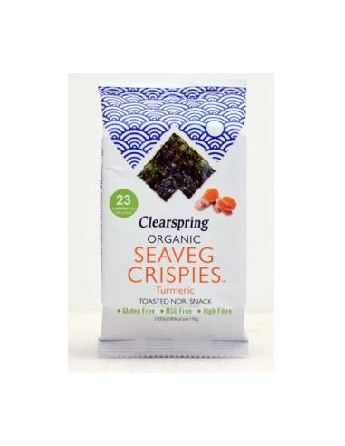 ALGA NORI con curcuma snack 4gr. CLEARSPRING