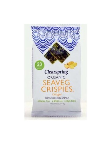 ALGA NORI con jengibre snack 4gr. CLEARSPRING