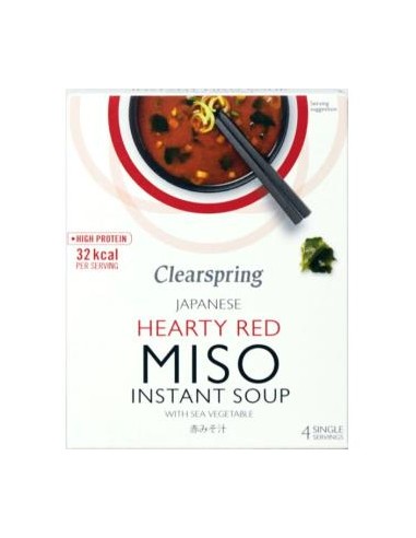 SOPA DE MISO PICANTE con algas instantanea 4sbrs. CLEARSPRING