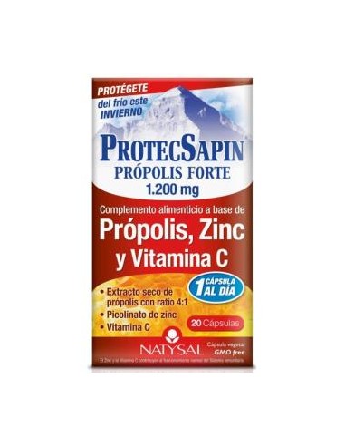 PROTECSAPIN propolis forte 1200mg. 20cap. NATYSAL