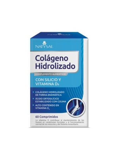 COLAGENO HIDROLIZADO con silicio y vit. D3 60comp. NATYSAL