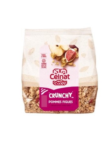 MUESLI CRUNCHY MANZANA HIGOS Y FIBRAS 500gr. BIO CELNAT