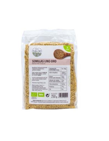 SEMILLAS DE LINO ORO 250gr. BIO VEGAN ECO SALIM