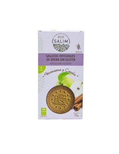 GALLETAS DE AVENA MANZANA CANELA 135gr. BIO SG ECO SALIM