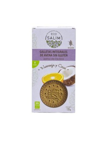 GALLETAS DE AVENA NARANJA COCO 135gr. BIO SG VEGAN ECO SALIM