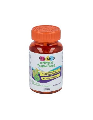 PEDIAKID GOMINOLAS probioticos 60gominolas INELDEA