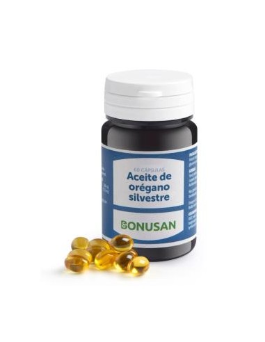 ACEITE DE OREGANO SILVESTRE 60cap. BONUSAN