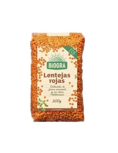 LENTEJAS ROJAS 500gr. BIO BIOGRA