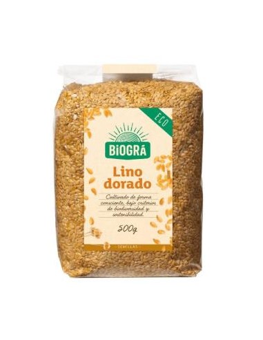 SEMILLAS DE LINO DORADO 500gr. BIO BIOGRA