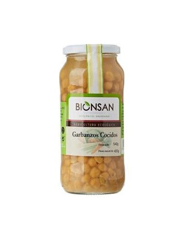 GARBANZOS PEDROSILLANOS cocidos 400gr. ECO BIONSAN