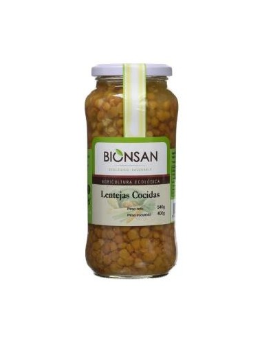 LENTEJAS PARDINAS cocidas 400gr. ECO BIONSAN