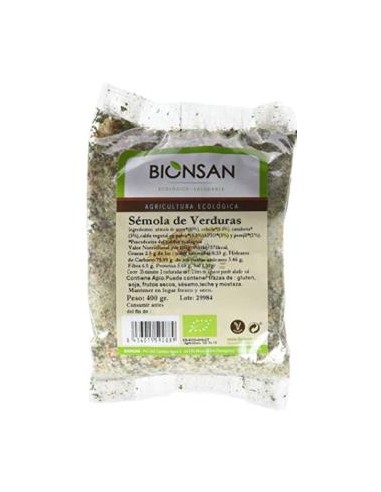 SEMOLA DE VERDURAS 400gr.ECO BIONSAN