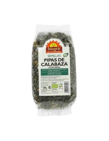 PIPAS DE CALABAZA cucurbita 250gr. BIO BIOGRA