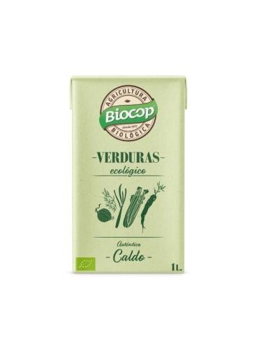 CALDO DE VERDURAS AUTENTICO tetrabrick 1lt BIO BIOCOP