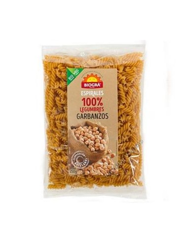 ESPIRALES DE GARBANZOS 250 gr BIO BIOGRA