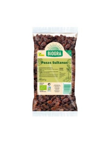 PASAS SULTANAS sin hueso 250gr. BIO BIOGRA