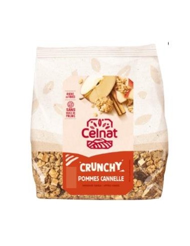 MUESLI CRUNCHY MANZANAS Y CANELA BIO 500gr. CELNAT