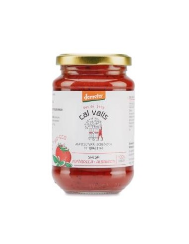 SALSA DE TOMATE con albahaca 350gr. DEMETER CAL VALLS