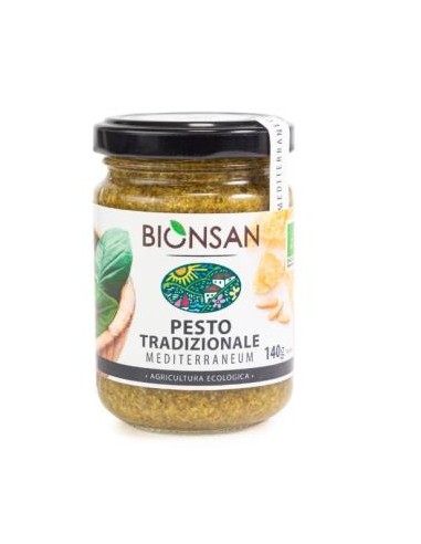 PESTO TRADICIONAL con piñones 140gr. ECO BIONSAN