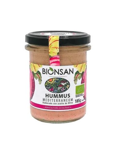 HUMMUS mediterraneum 185gr. ECO VEGAN BIONSAN