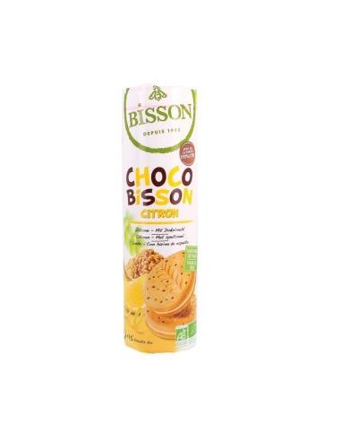 GALLETAS DE CHOCO BISSON LIMON 300gr. BIO