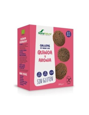 GALLETAS DE AVENA con quinoa-aronia 200gr. BIO SG SORIA NATURAL