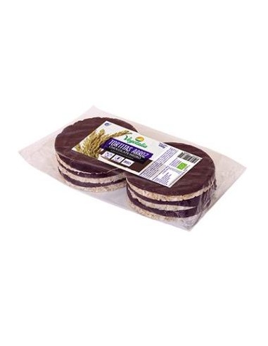 TORTITAS DE ARROZ con chocolate negro 100gr. BIO VEGETALIA