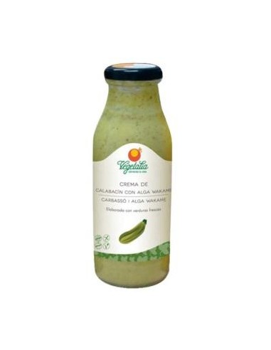 CREMA DE CALABACIN con alga wakame 500ml. BIO VEGETALIA