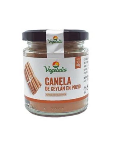 CANELA DE CEYLAN polvo 80gr. BIO VEGETALIA