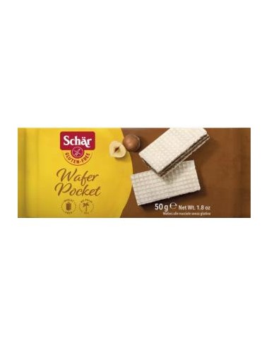 WAFERS DE AVELLANAS pocket 50gr. SG SCHAR