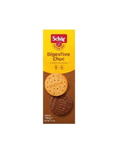 GALLETAS DIGESTIVE choco 150gr. SG SCHAR