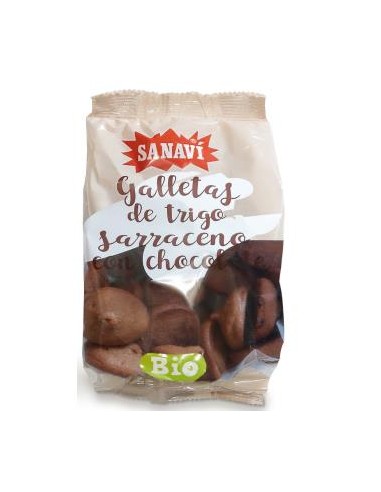 GALLETA DE TRIGO SARRACENO CON CHOCOLATE 200gr BIO SANAVI