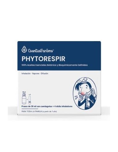 PHYTORESPIR frasco 30ml. + 4 sticks inhaladores ESENTIAL AROMS