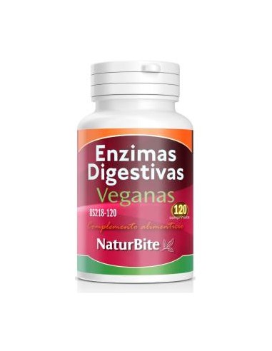 ENZIMAS DIGESTIVAS VEGANAS 120comp. NATURBITE