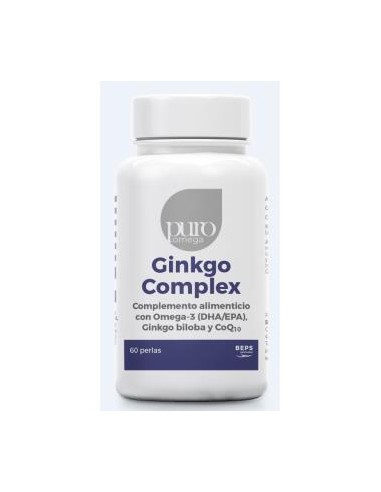 PURO OMEGA GINKGO COMPLEX DHA/EPA Q10 60perlas