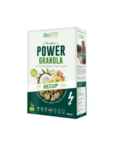 POWER GRANOLA RECUP muesli 250gr. BIO VEGAN BIOTONA