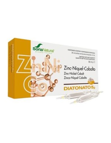 DIATONATO 5/2 zinc-niquel-cobalto 28viales SORIA NATURAL