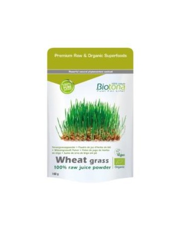 WHEAT GRASS RAW jugo de trigo 150gr. BIO BIOTONA