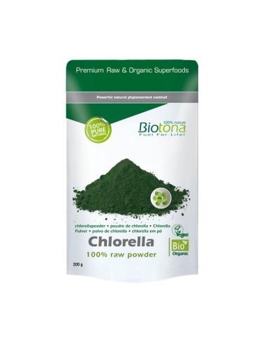 CHLORELLA RAW 200gr. BIO BIOTONA