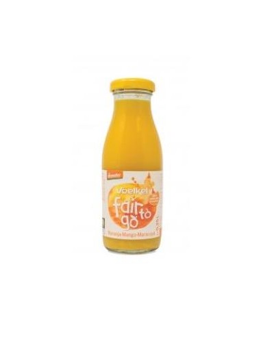 ZUMO DE NARANJA MANGO Y FRUTAS PASION 250ml. BIO VOELKEL