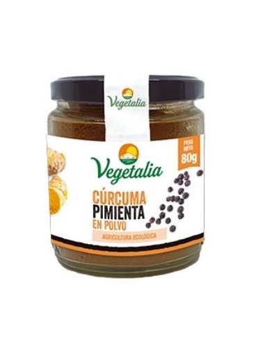 CURCUMA+PIMIENTA NEGRA polvo 80gr. BIO VEGETALIA